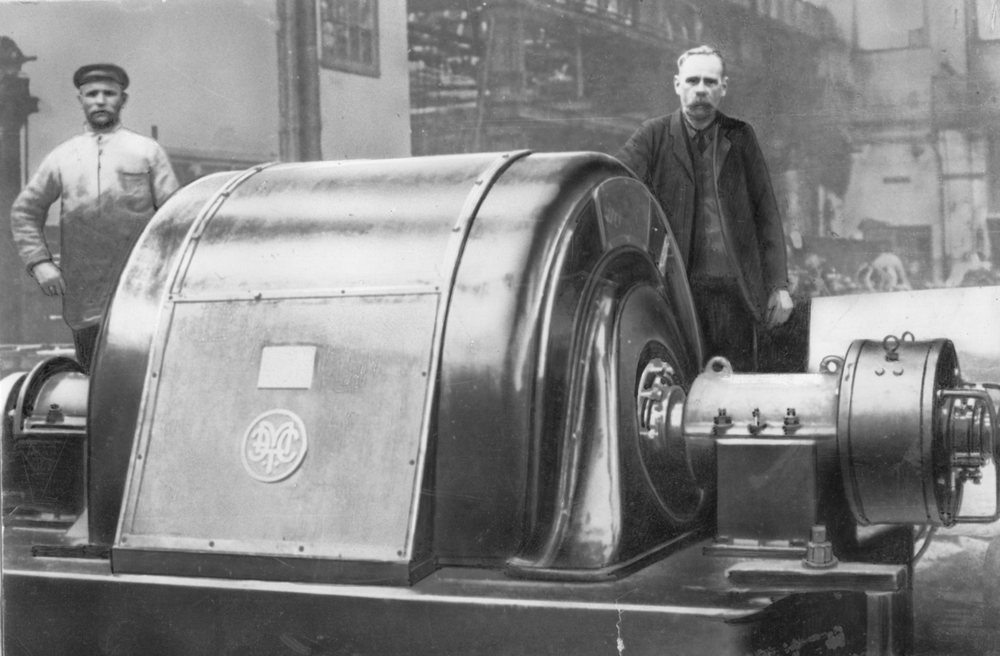 Турбогенератор для Гомельской ТЭС. 1924 год