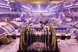 Stream turbine at Leningradskaya Nuclear Power Plant #2