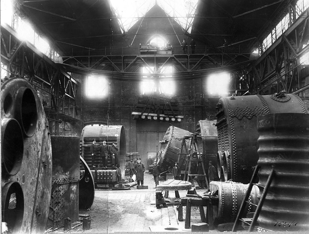 Котельное отделение Металлического завода. 1913 год