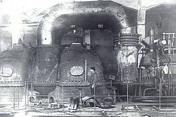 Паровая турбина серии АК-100-1 мощностью 100 МВт. 1938 год
