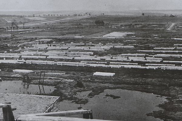 Строительство корпусов. 1946 год